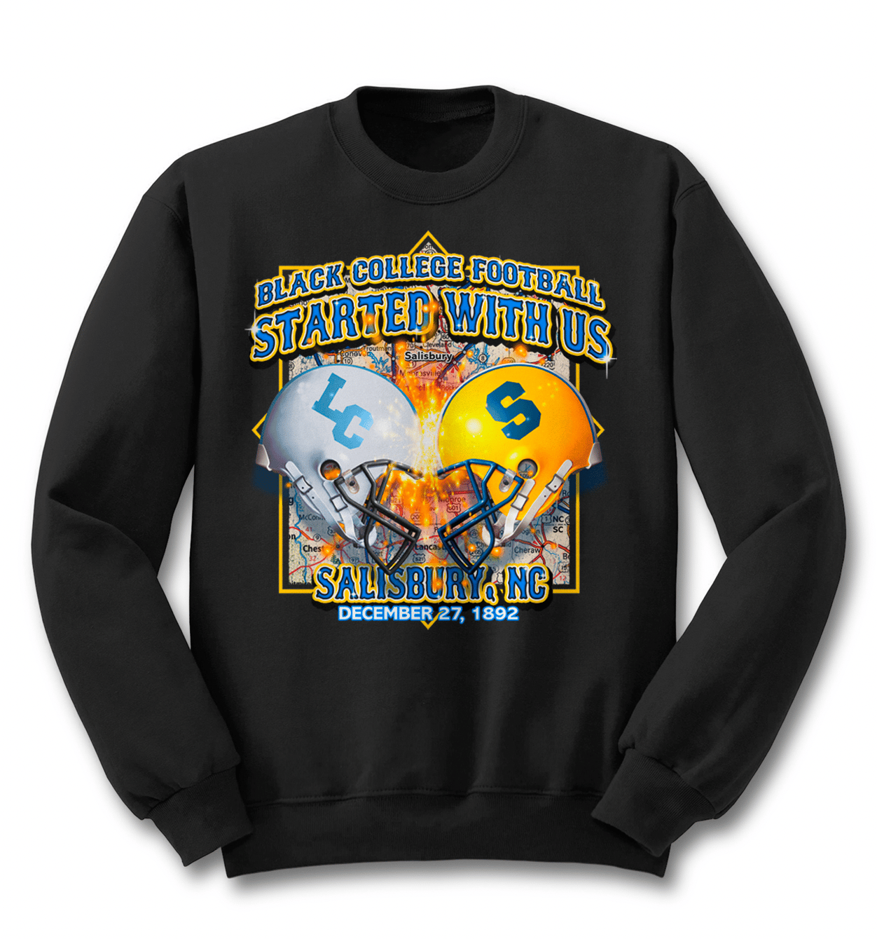 College deals football crewnecks